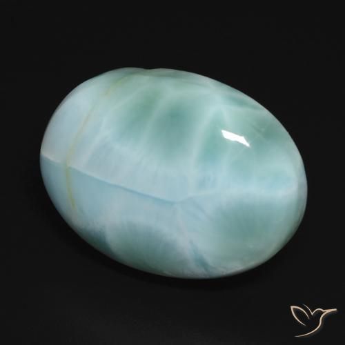 Larimar Azul verde Natural 15.85ct, oval, Opaco