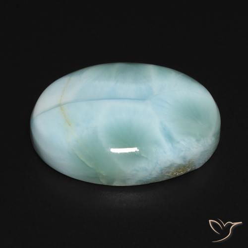 Larimar Azul verde Natural 15.85ct, oval, Opaco