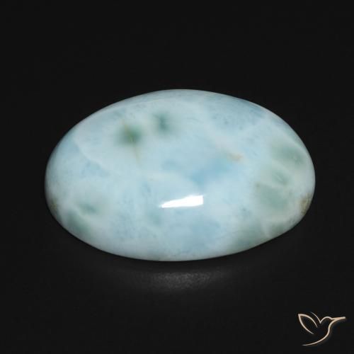 Larimar Azul verde Natural 15.11ct, oval, Opaco
