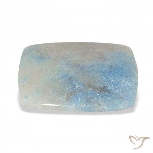 lazulita Azul claro Natural 13.63ct, Almofada, Translúcido
