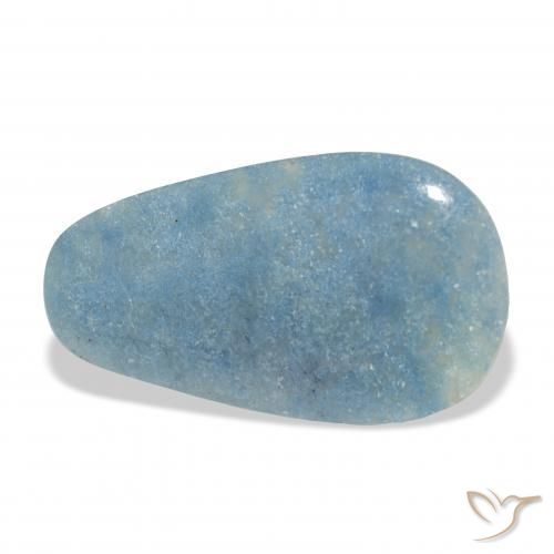 lazulita Azul Aqua claro Natural 10.81ct, Chique, Opaco