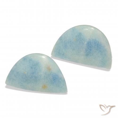 Pedras preciosas de lazulita céu azul claro natural de 28.65 ct, Chique, Opaco