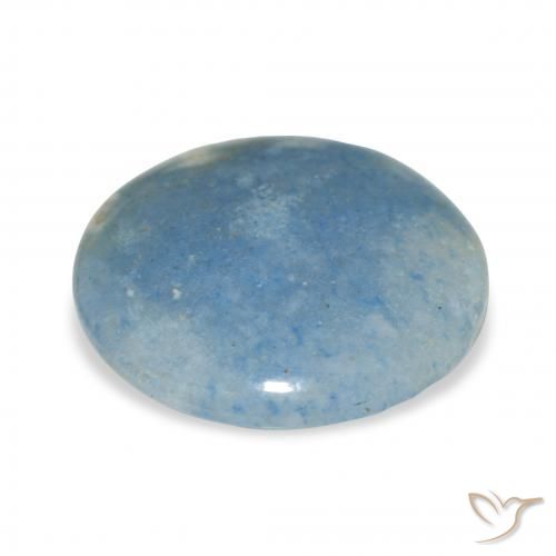 lazulita Azul claro Natural 10.62ct, Redondo, Opaco