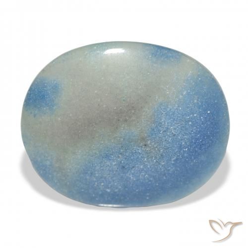 20.64ct Natural Céu azul lazulita, oval, Opaco