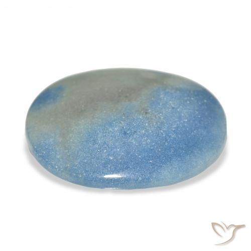 lazulita Céu azul Natural 20.64ct, oval, Opaco