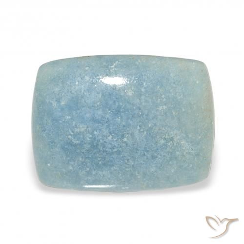 13.08ct Natural Azul claro lazulita, Almofada, Opaco