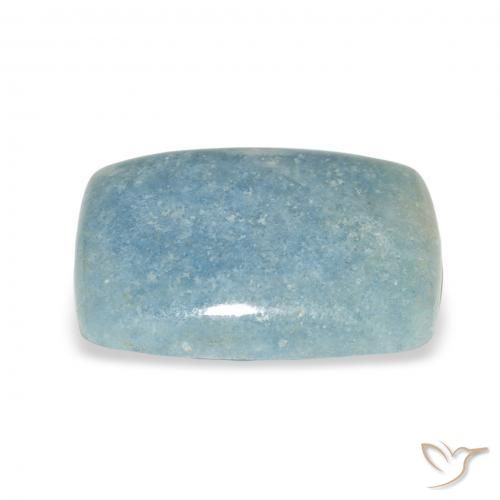 lazulita Azul claro Natural 13.08ct, Almofada, Opaco