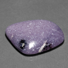 Lepidolita violeta natural 19,93ct, forma extravagante, opaco