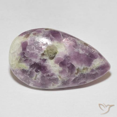 Lepidolita Multicolorido Natural 21.98ct, Formato de pêra, Opaco