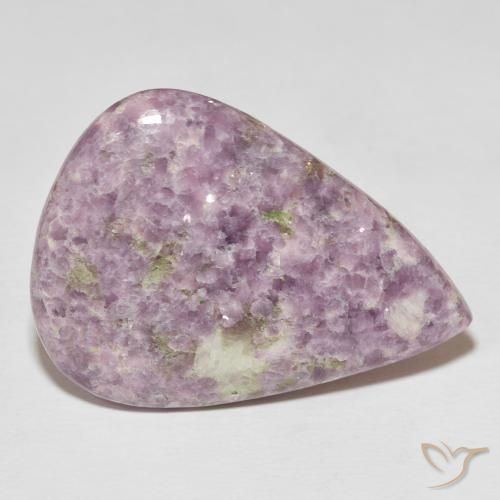 Lepidolita Multicolorido Natural 40.40ct, Formato de pêra, Opaco