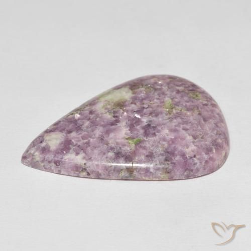 Lepidolita Multicolorido Natural 40.40ct, Formato de pêra, Opaco