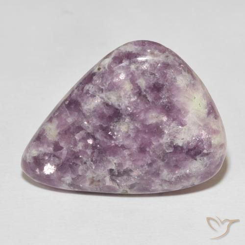 33.16ct Natural Multicolorido Lepidolita, Formato de pêra, Opaco