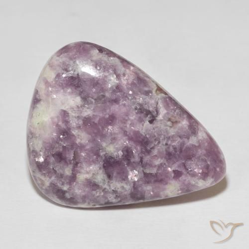 Lepidolita Multicolorido Natural 33.16ct, Formato de pêra, Opaco