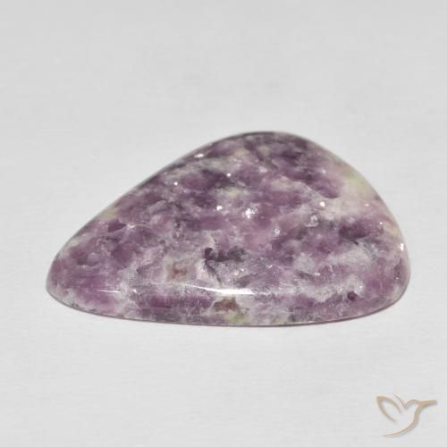 Lepidolita Multicolorido Natural 33.16ct, Formato de pêra, Opaco