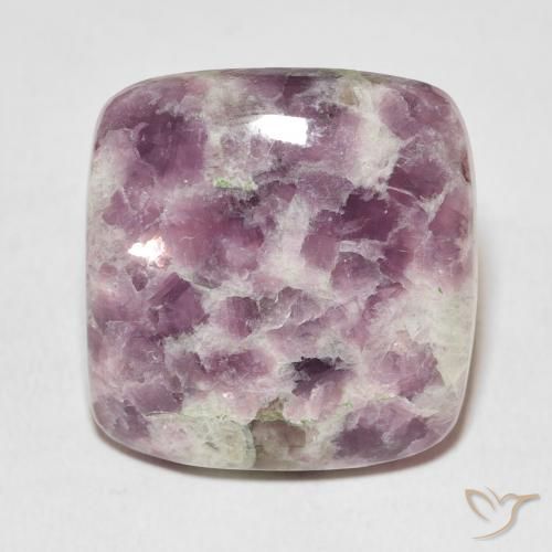 23.76ct Natural Multicolorido Lepidolita, Almofada, Opaco