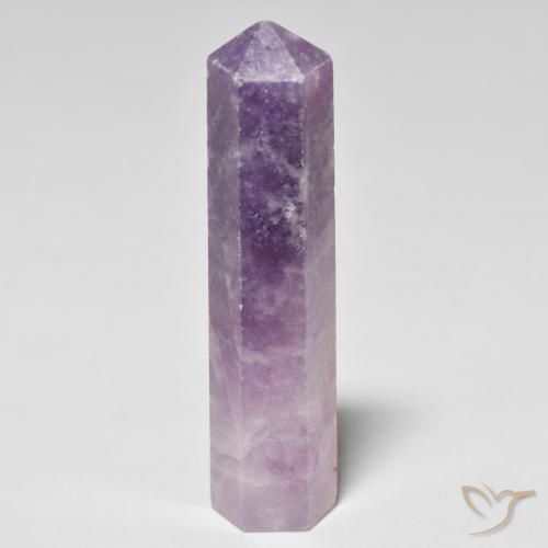 Lepidolita Roxo Uva Claro Natural 22.69ct, Chique, Opaco