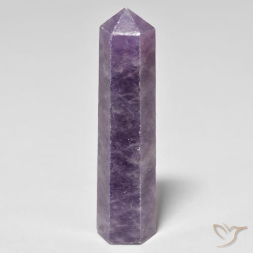 26.71ct Natural Violeta Médio Profundo Lepidolita, Chique, Opaco