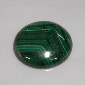 Malaquita verde natural 41,41ct, corte redondo, opaco