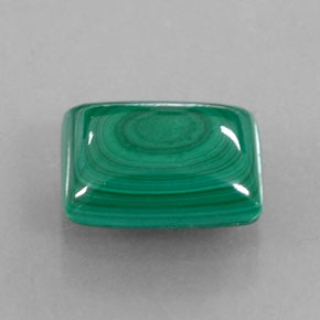 Malaquita verde natural 2,05ct, baguete, opaco