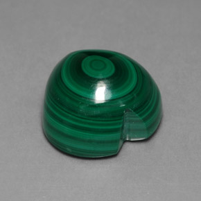 Malaquita verde natural 12,10ct, formato de coração, opaco