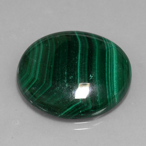 Malaquita verde natural 38,87ct, corte redondo, opaco