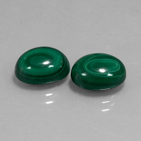 Pedras preciosas de Malaquita Verde Multicolor natural de  ct, Corte Oval, Opaco