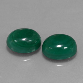 Pedras preciosas de Malaquita Verde Multicolor natural de  ct, Corte Oval, Opaco