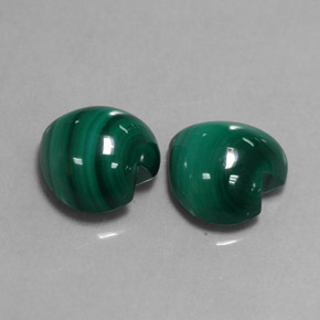 Pedras preciosas de malaquita verde natural de  ct, formato de coração, opaco