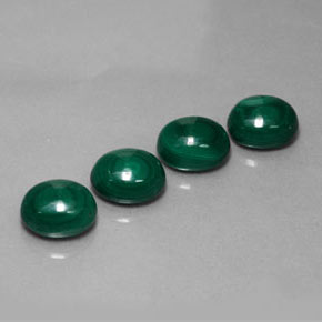 Pedras preciosas de malaquita verde natural de  ct, corte oval, opaco