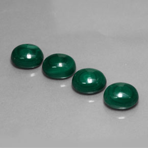 Pedras preciosas de malaquita verde natural de  ct, corte oval, opaco