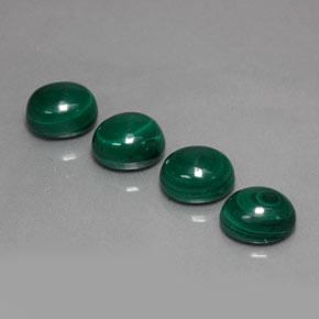 Pedras preciosas de malaquita verde natural de  ct, corte oval, opaco