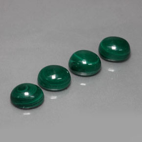 Pedras preciosas de malaquita verde natural de  ct, corte oval, opaco
