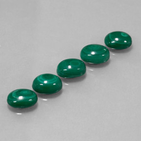 Pedras preciosas de Malaquita Verde Multicolor natural de  ct, Corte Oval, Opaco
