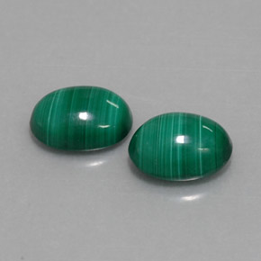 Pedras preciosas de Malaquita Verde Multicolor natural de  ct, Corte Oval, Opaco