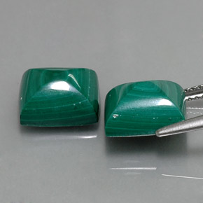 Pedras preciosas de malaquita verde natural de  ct, baguete, opaco