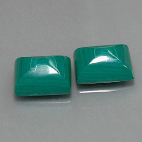 Pedras preciosas de malaquita verde natural de  ct, baguete, opaco