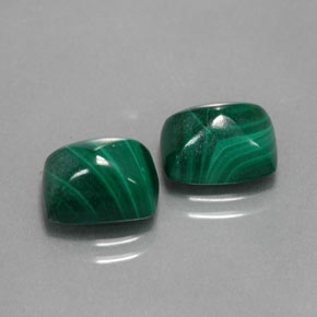 Pedras preciosas de malaquita verde natural de  ct, baguete, opaco