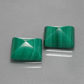 Pedras preciosas de malaquita verde natural de  ct, baguete, opaco