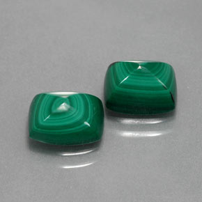 Pedras preciosas de malaquita verde natural de  ct, baguete, opaco