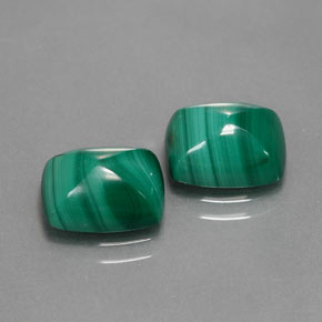 Pedras preciosas de malaquita verde natural de  ct, baguete, opaco