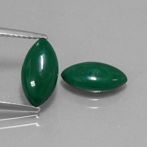 Pedras preciosas de malaquita verde natural de  ct, marquise, opaco