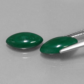 Pedras preciosas de malaquita verde natural de  ct, marquise, opaco