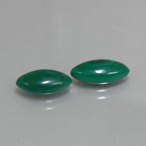 Pedras preciosas de malaquita verde natural de  ct, marquise, opaco