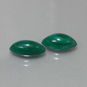 Pedras preciosas de malaquita verde natural de  ct, marquise, opaco