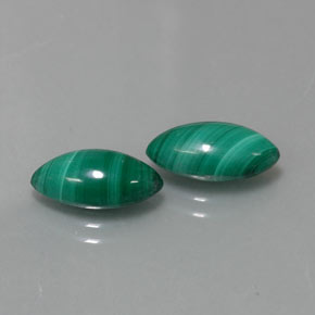 Pedras preciosas de malaquita verde natural de  ct, marquise, opaco