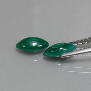 Pedras preciosas de malaquita verde natural de  ct, marquise, opaco