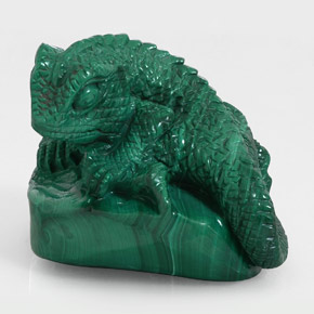Malaquita verde natural 321,50ct, forma extravagante, opaco