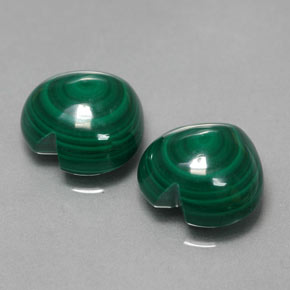 Pedras preciosas de malaquita verde natural de  ct, formato de coração, opaco