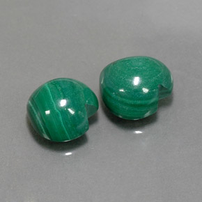 Pedras preciosas de malaquita verde natural de  ct, formato de coração, opaco