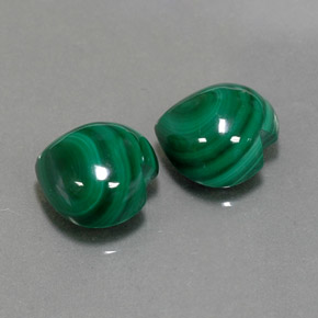 Pedras preciosas de malaquita verde natural de  ct, formato de coração, opaco